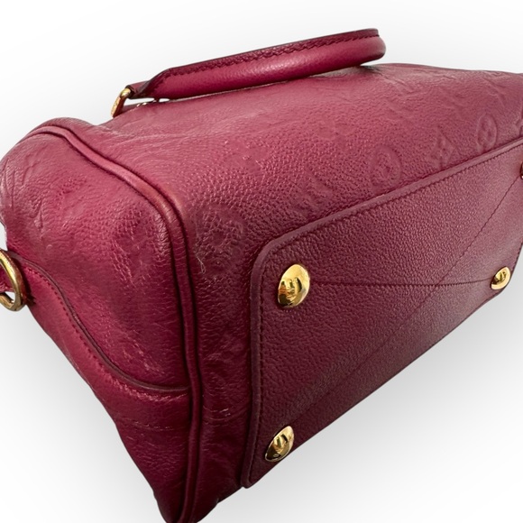(SOLD) LOUIS VUITTON Empreinte Speedy Bandouliere 25 Two-Way Bag w/COA, Aurore - Picture 10 of 16
